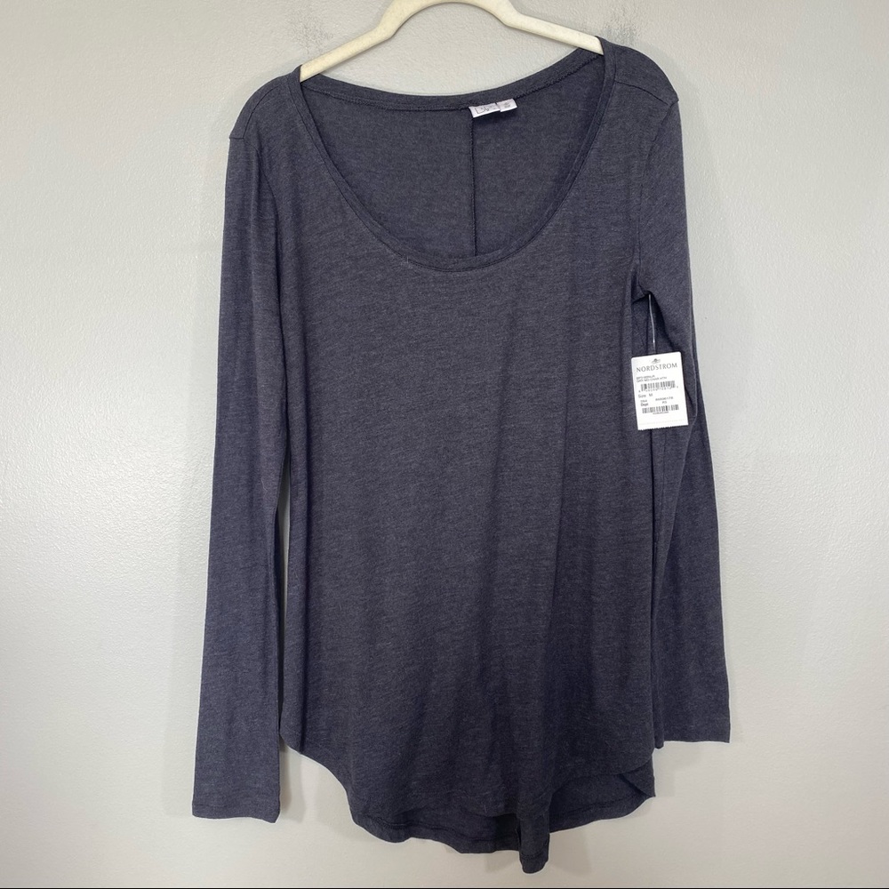 BP | Cotton Blend Gray Long Sleeve Henley NWT